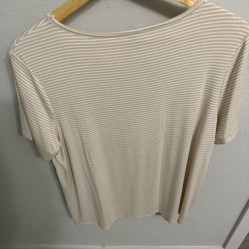 Old Navy Striped Luxe Short Sleeve Top - Picture 3 of 4